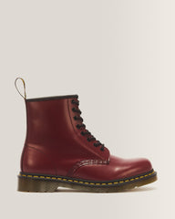 1460 Smooth Leather Lace Up Boots - Cherry Red