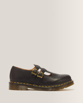 8065 Smooth Leather Mary Jane Shoes - Black