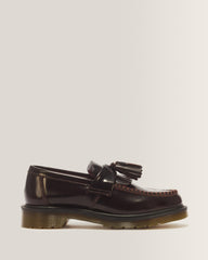 Adrian Arcadia Leather Tassel Loafers - Cherry Red Arcadia