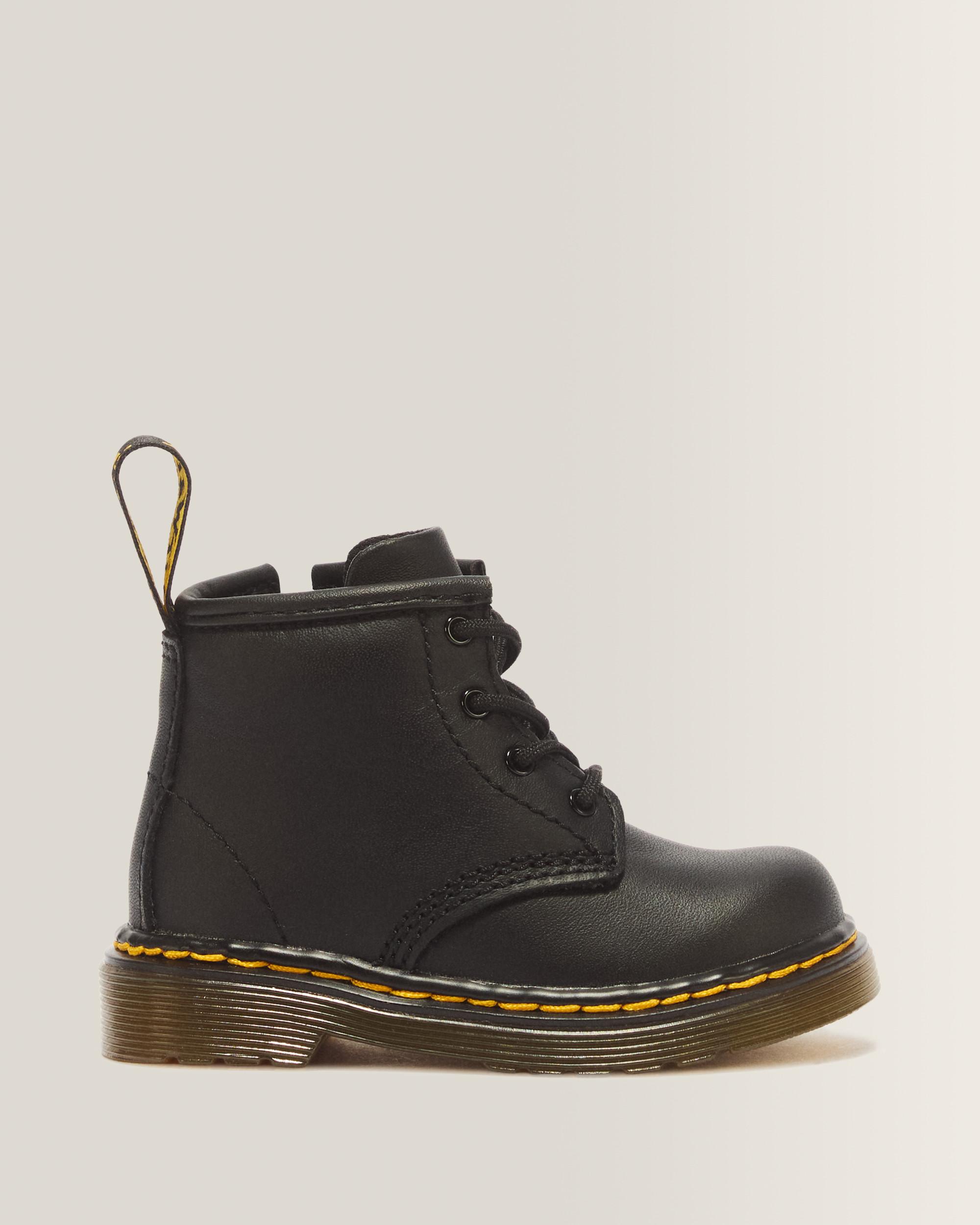 Infant 1460 Softy T Leather Lace Up Boots - Black