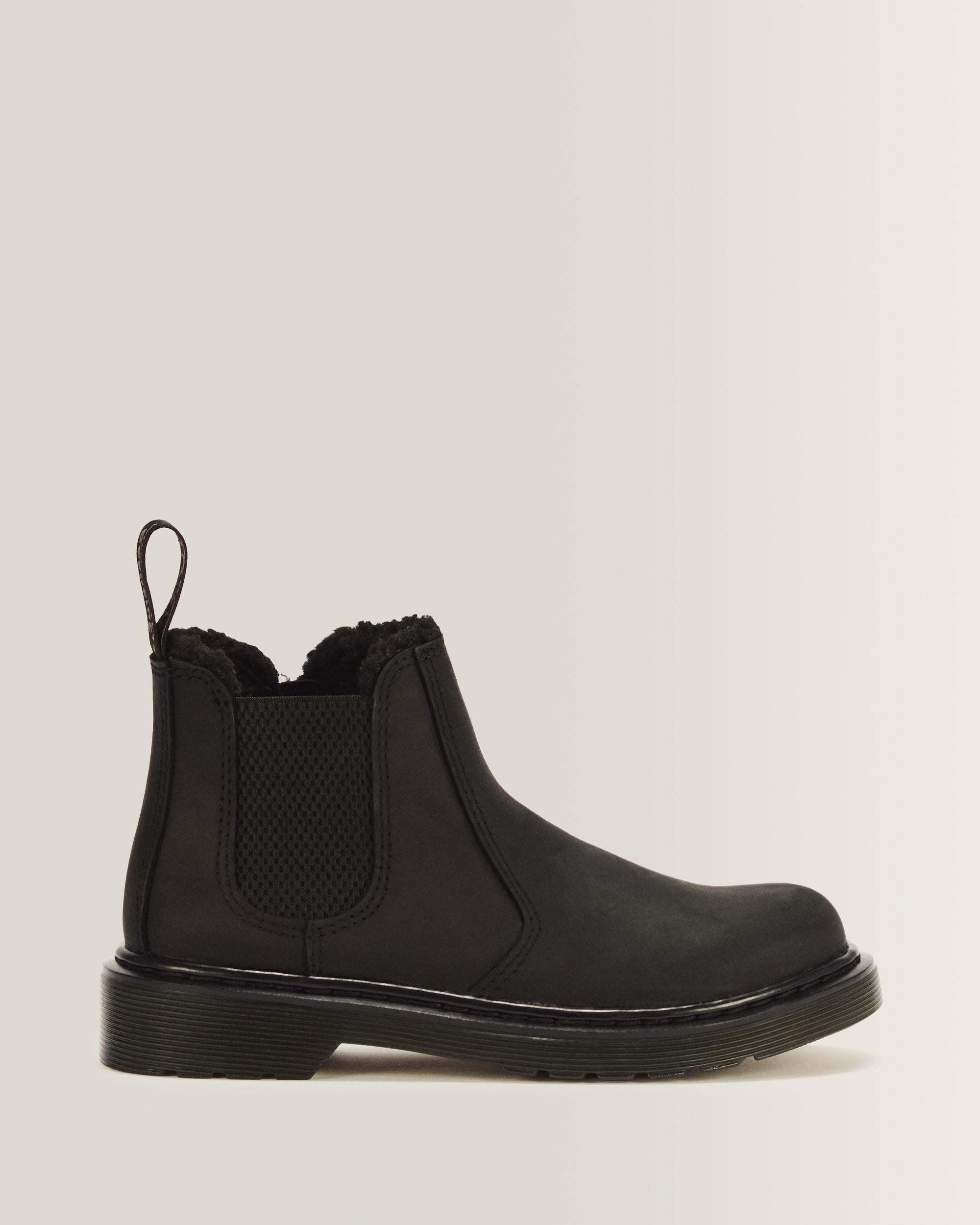 Junior 2976 Leonore Faux Fur Lined Chelsea Boots - Black
