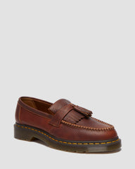 Adrian Yellow Stitch Ambassador Leather Loafers - Cashew