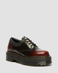 8053 Quad Arcadia Leather Platform Shoes - Cherry Red Arcadia