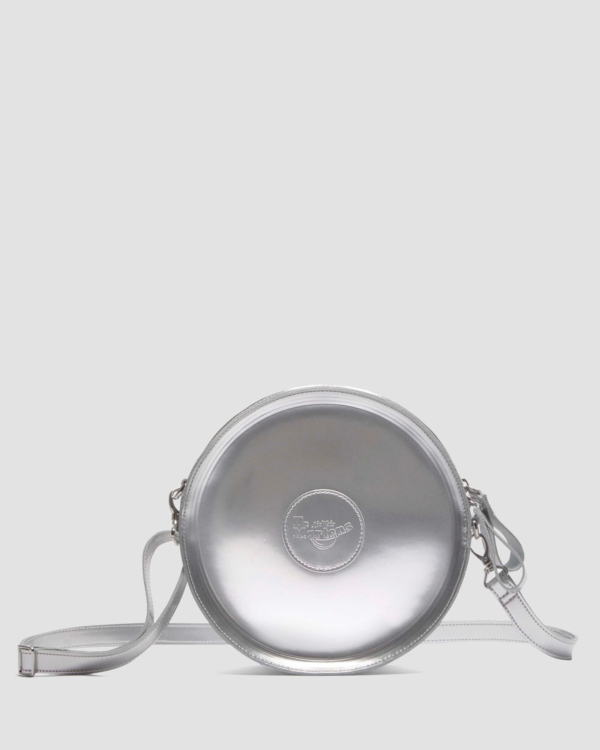 Metallic Round Backpack - Silver Metallic