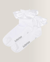 Frill Organic Cotton Blend Socks - White