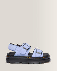 Zebzag Suede Platform Sandals - CORNFLOWER BLUE