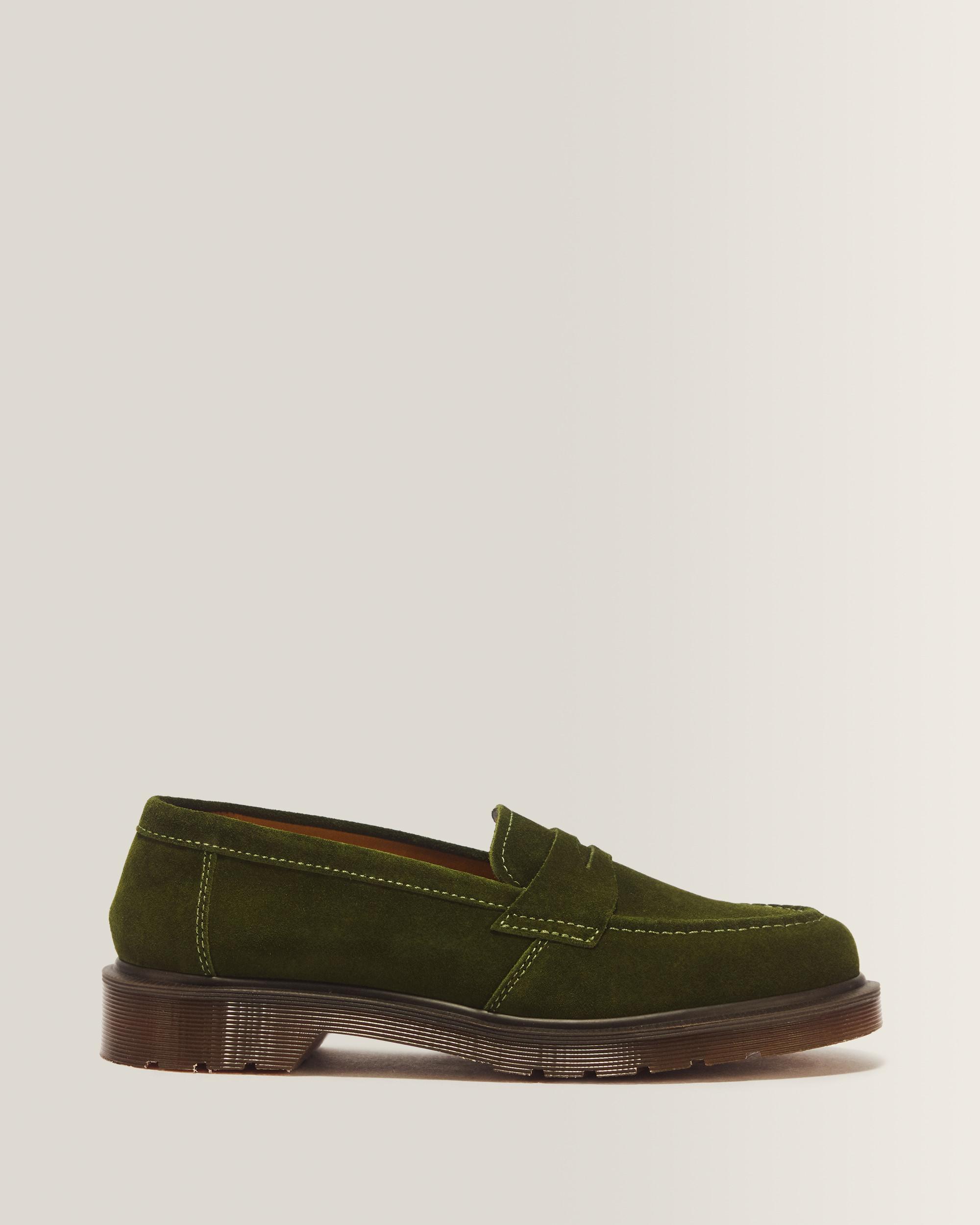 Delapre Penny Loafer Repello Calf Suede Mb - FIELD GREEN