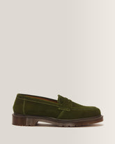 Delapre Penny Loafer Repello Calf Suede Mb - FIELD GREEN