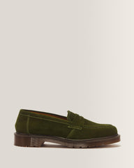 Delapre Penny Loafer Repello Calf Suede Mb - FIELD GREEN