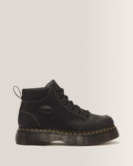 Buzz 6 Eye Wyoming Leather Lace Up Boots - Black