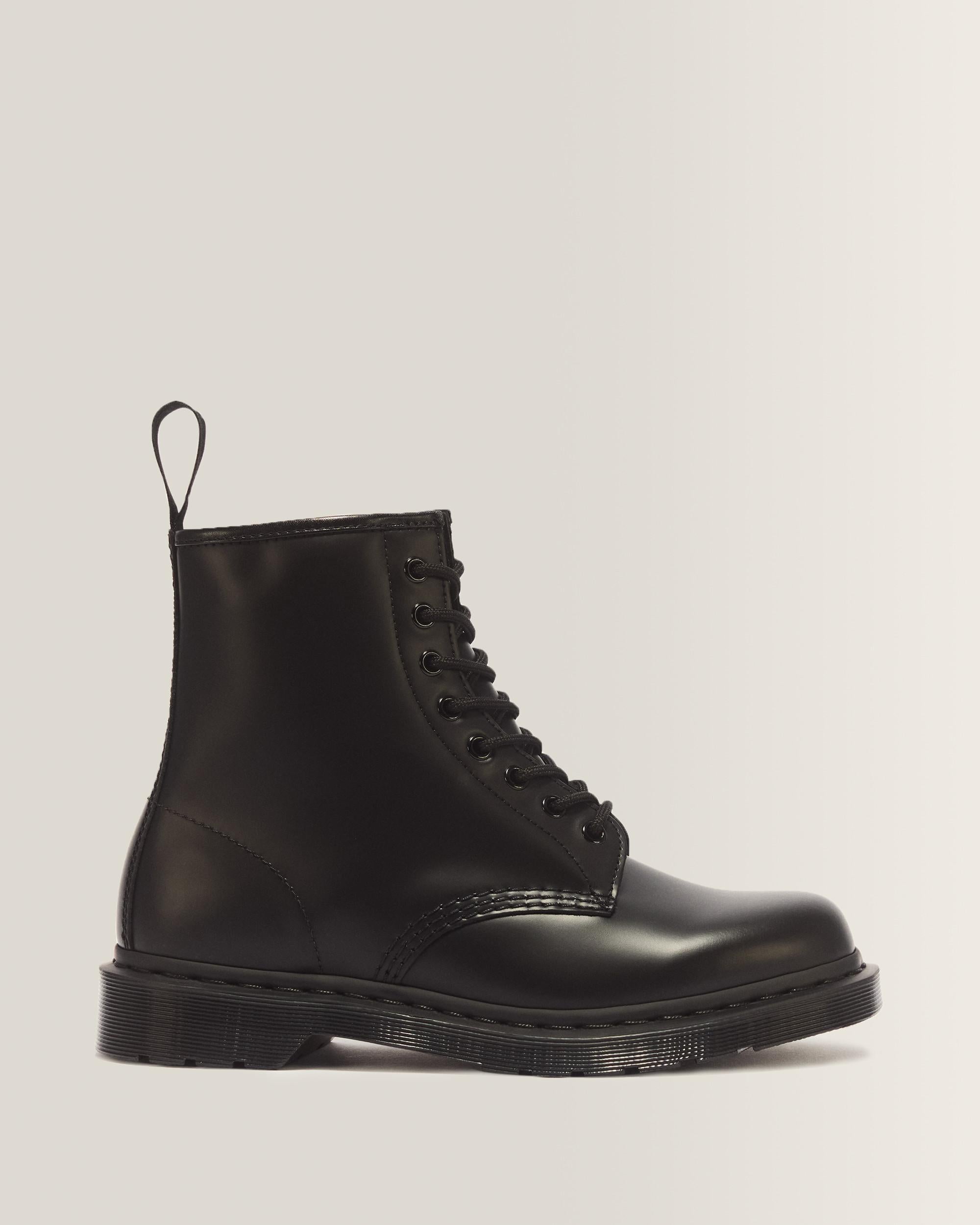 1460 Mono Smooth Leather Lace Up Boots - Black