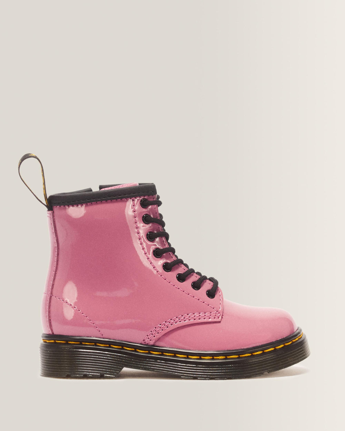 Toddler 1460 Patent Lamper Leather Boots - DMS PINK