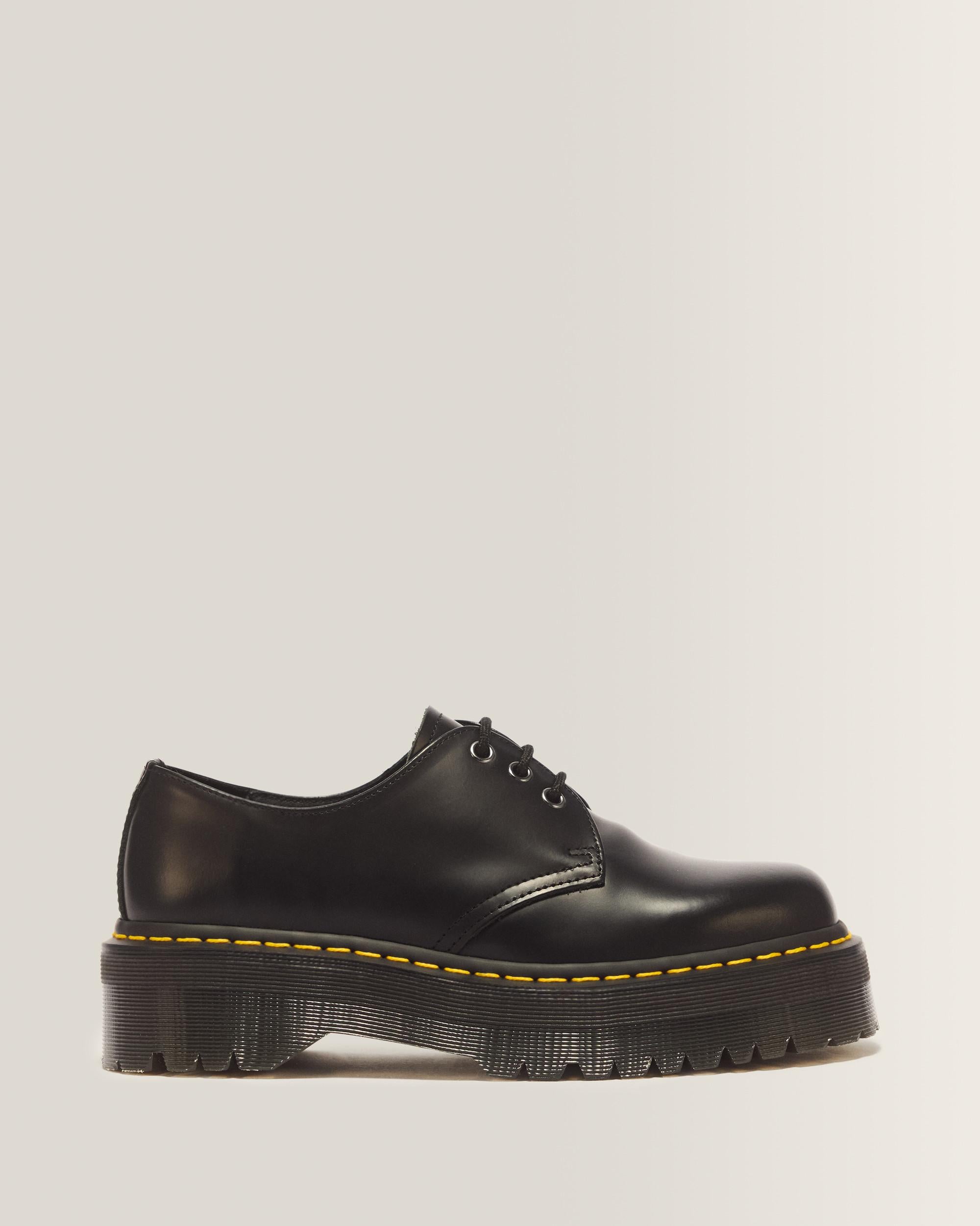 1461 Smooth Leather Platform Shoes - Black