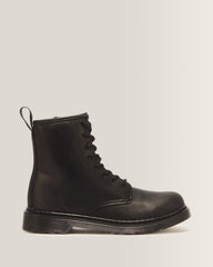 Junior 1460 Faux Fur Lined Boots - Black