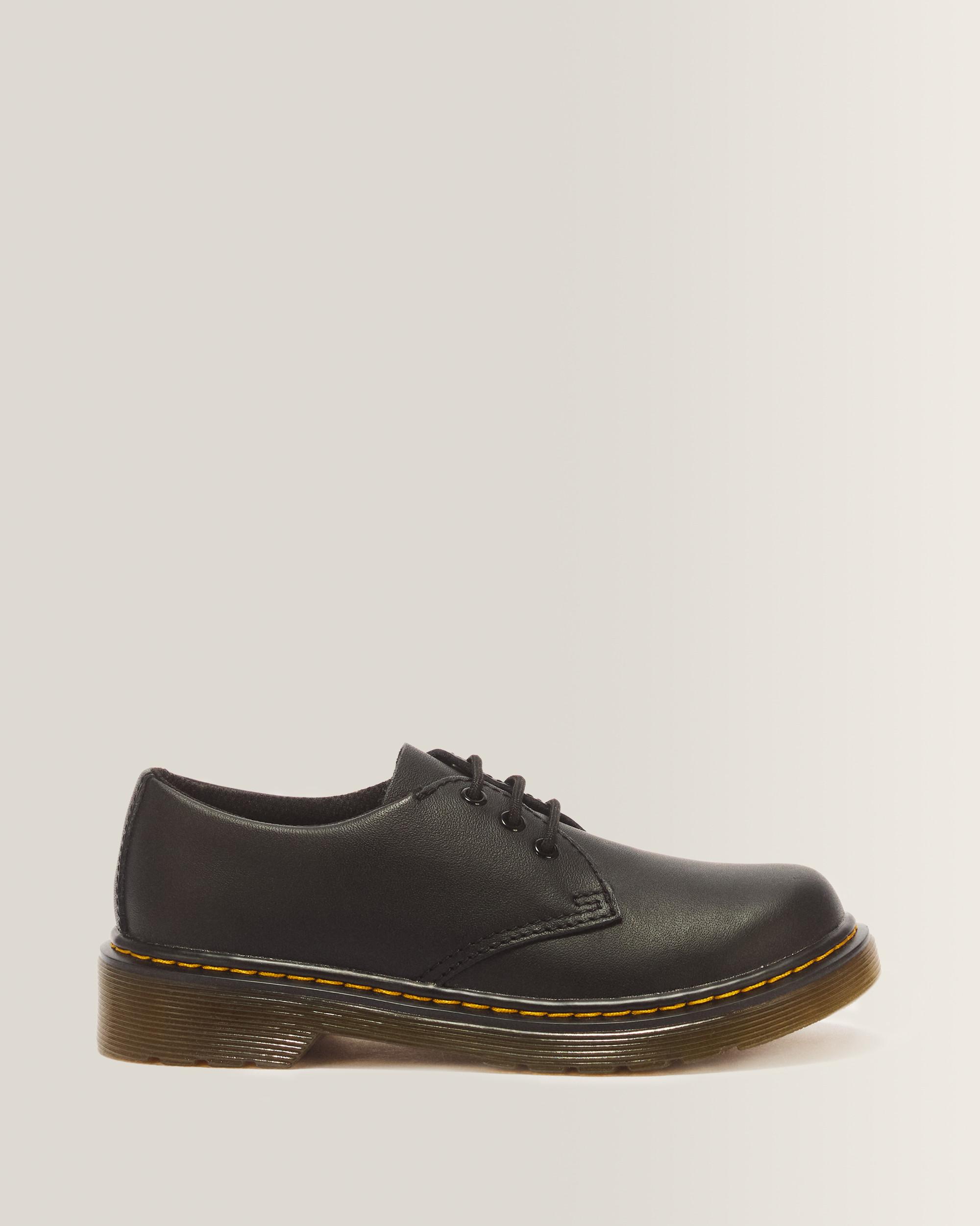 Junior 1461 Softy T Leather Shoes - Black