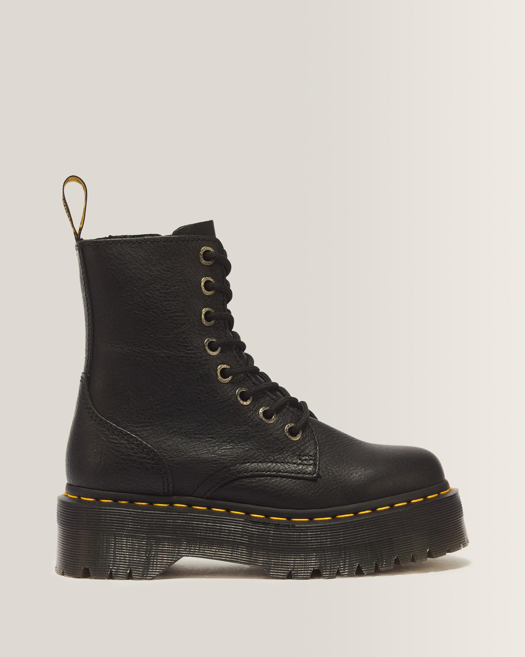 Jadon III Boot Pisa Leather Platforms - Black