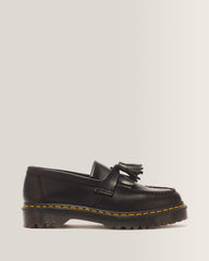 Adrian Bex Smooth Leather Tassel Loafers - Black