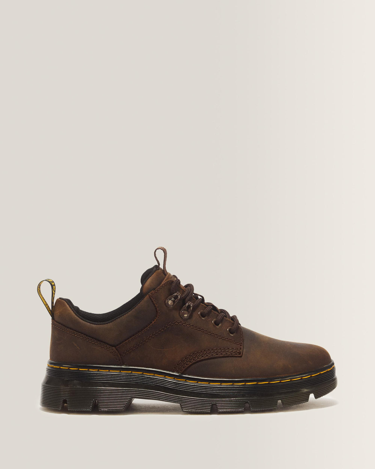 Reeder Crazy Horse Leather Utility Shoes - Dark Brown