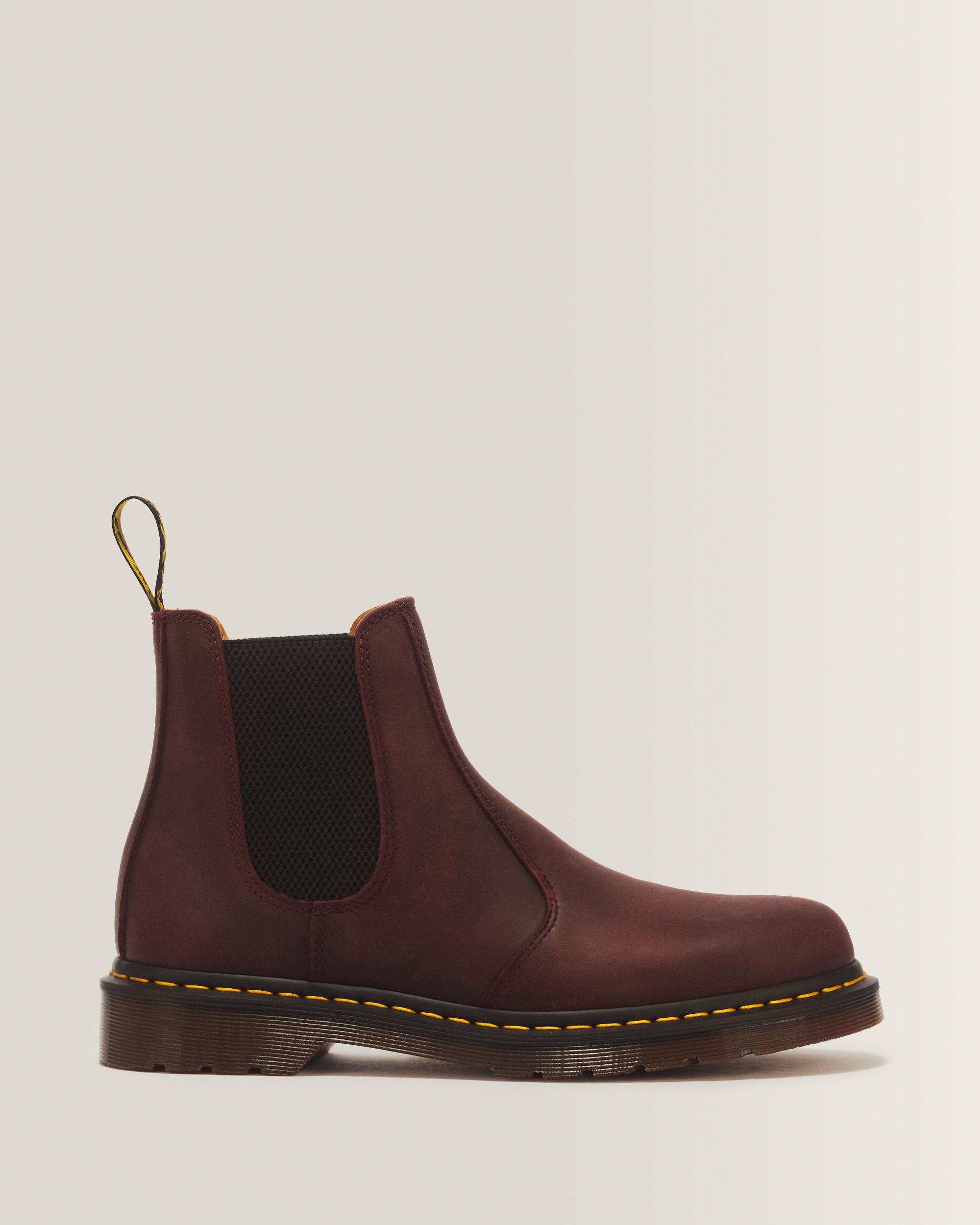 2976 YS Crazy Horse Chelsea Boots - Cherry Red