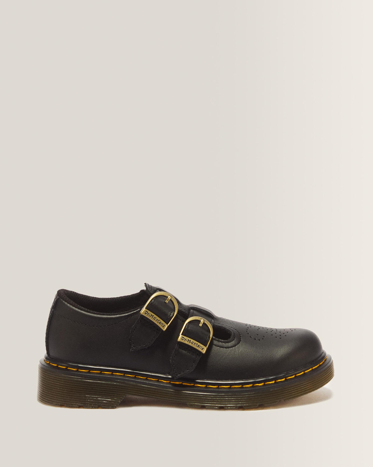 Junior 8065 Softy T Leather Mary Jane Shoes - Black