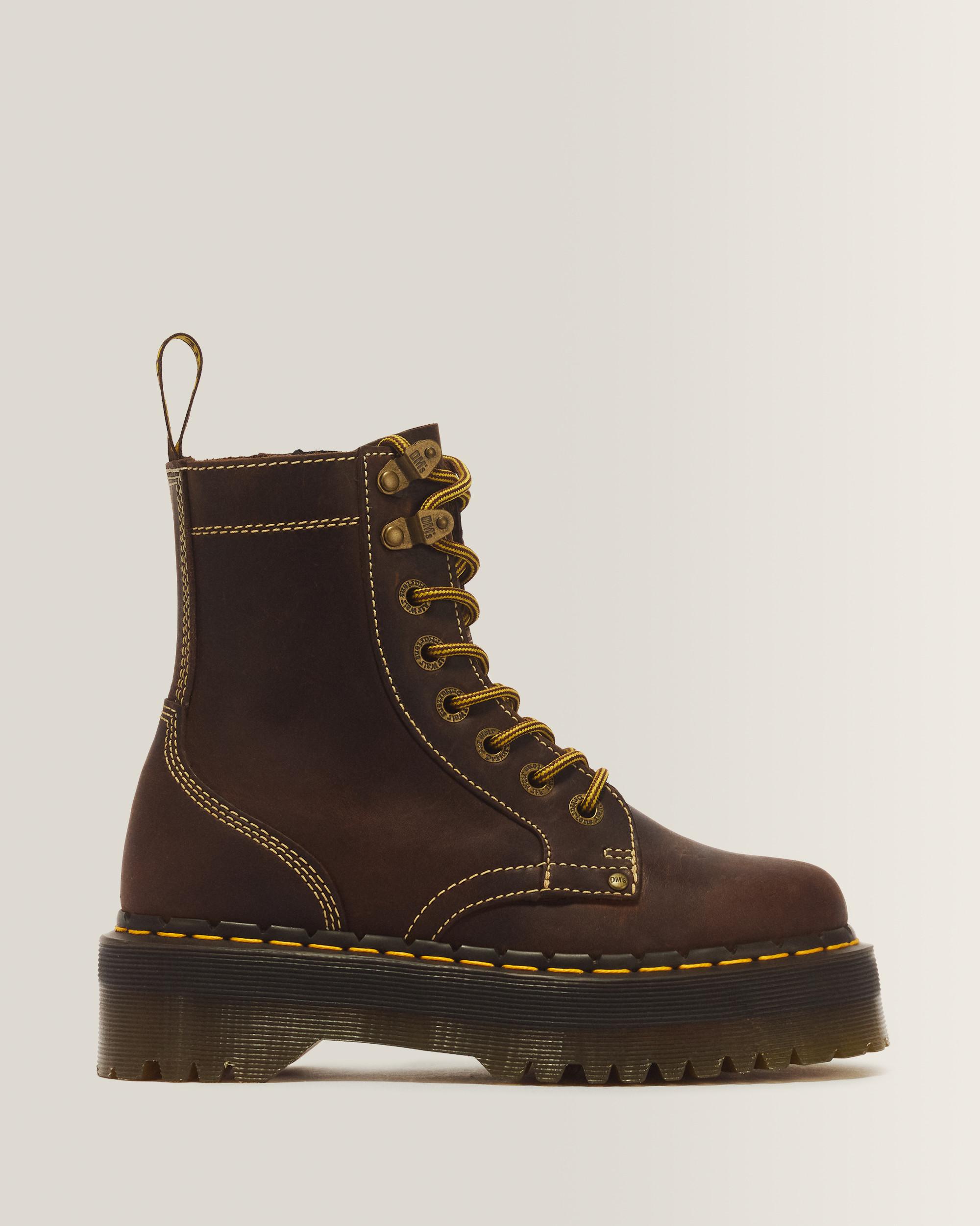 Jadon Boot Arc Crazy Horse Platforms - Brown