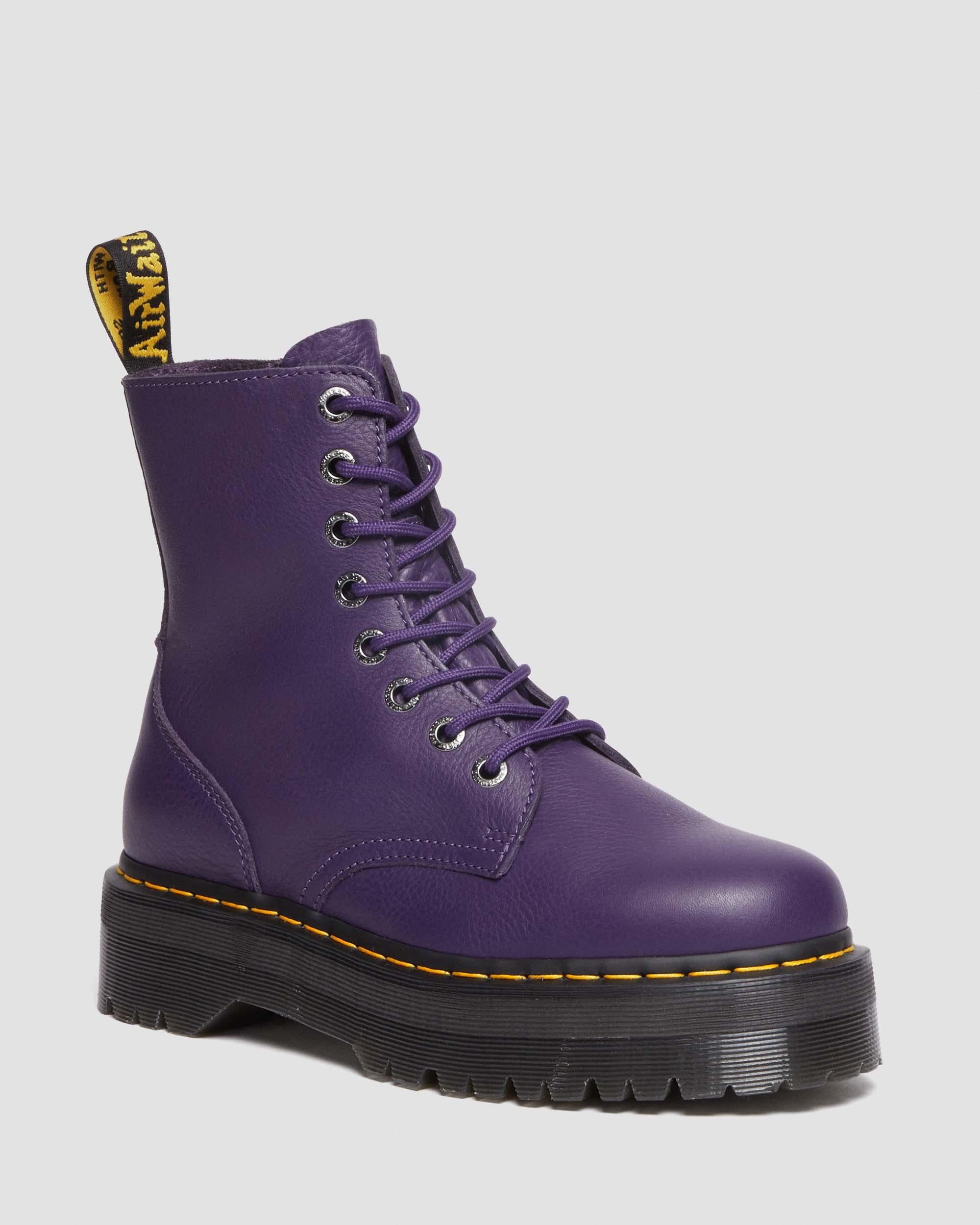 Jadon III Boot Pisa Leather Platforms - RICH PURPLE