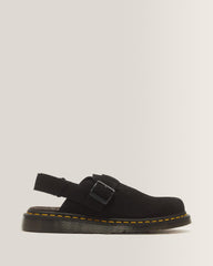 Jorge II Suede Slingback Mules - Black