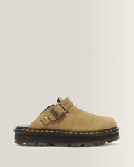 Zebzag Suede Casual Slingback Platform Mules - Savannah Tan