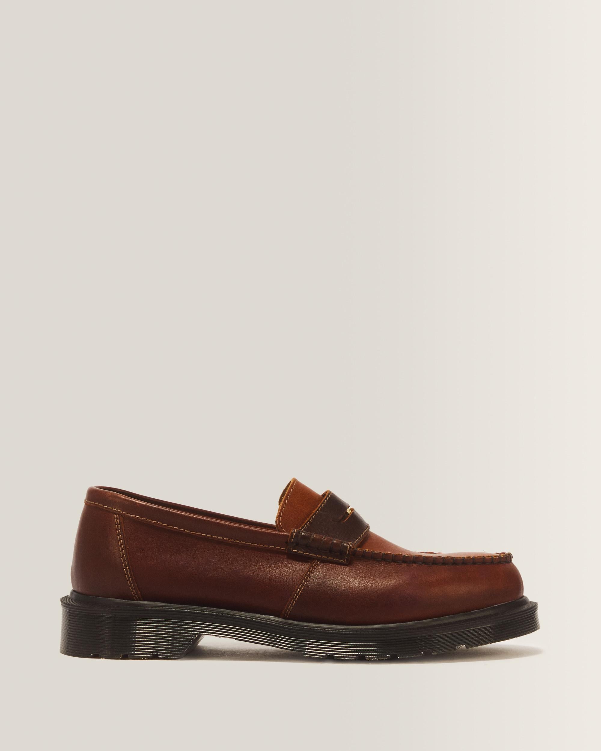Penton Made in England Leather Loafer - Brown+Amber