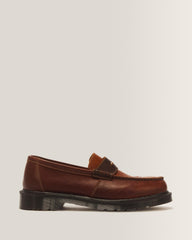 Penton Made in England Leather Loafer - Brown+Amber