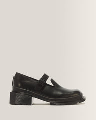 Maybole Square Toe Mary Jane Shoes - Black