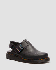 Jorge II BT21 Leather Slingback Mules - Black