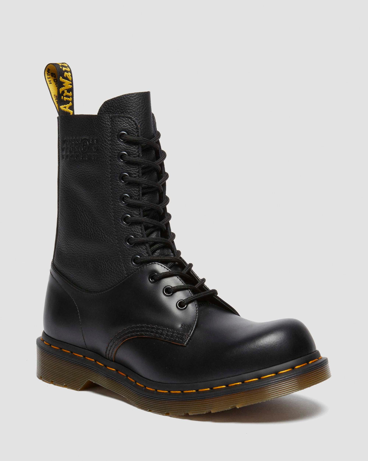 1490 / 1461 MM6 Leather Lace Up Boots - Black