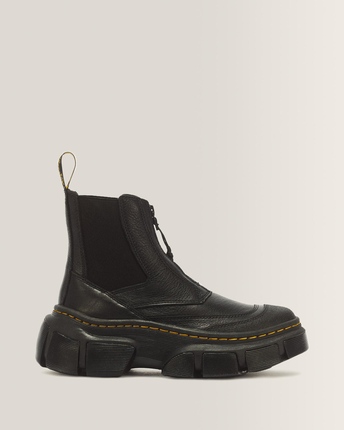 DMXL Zip Chelsea leather boots - Black