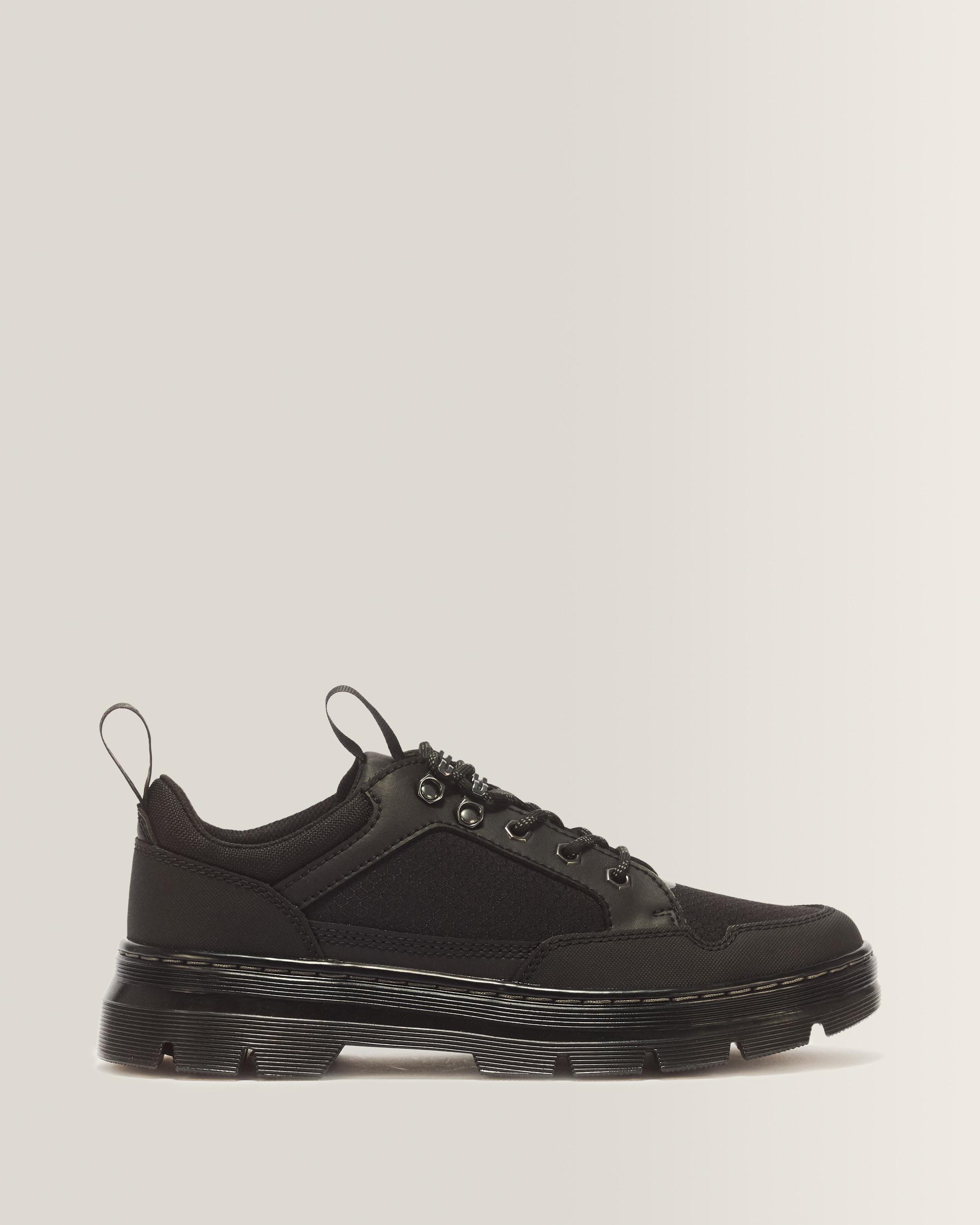 Reeder MK.02 Canvas & Leather Utility Shoes - BLACK
