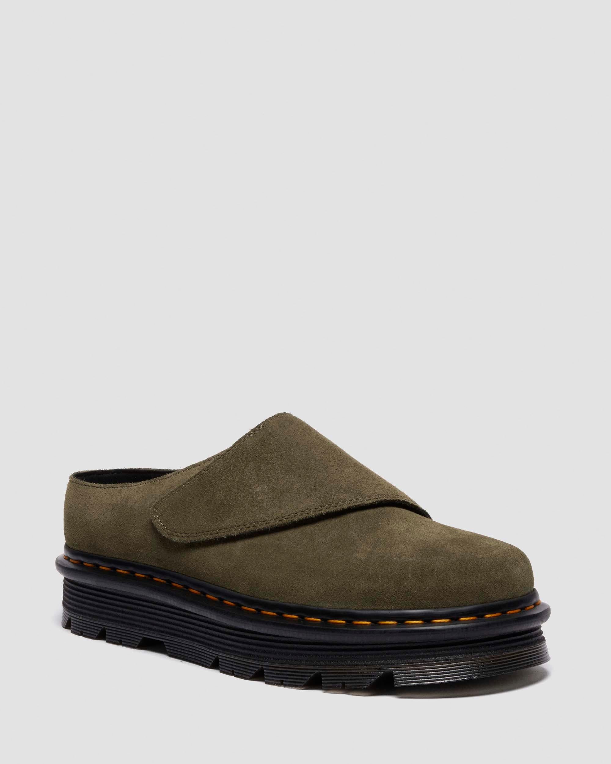 Zebzag Anywair Suede Mules - Olive