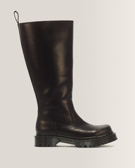 Rejena Hi Old Harness Leather Boots - Black