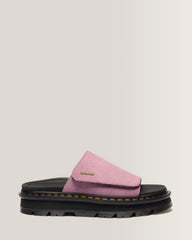 Zebzag Suede Platform Slides - Dusty Rose