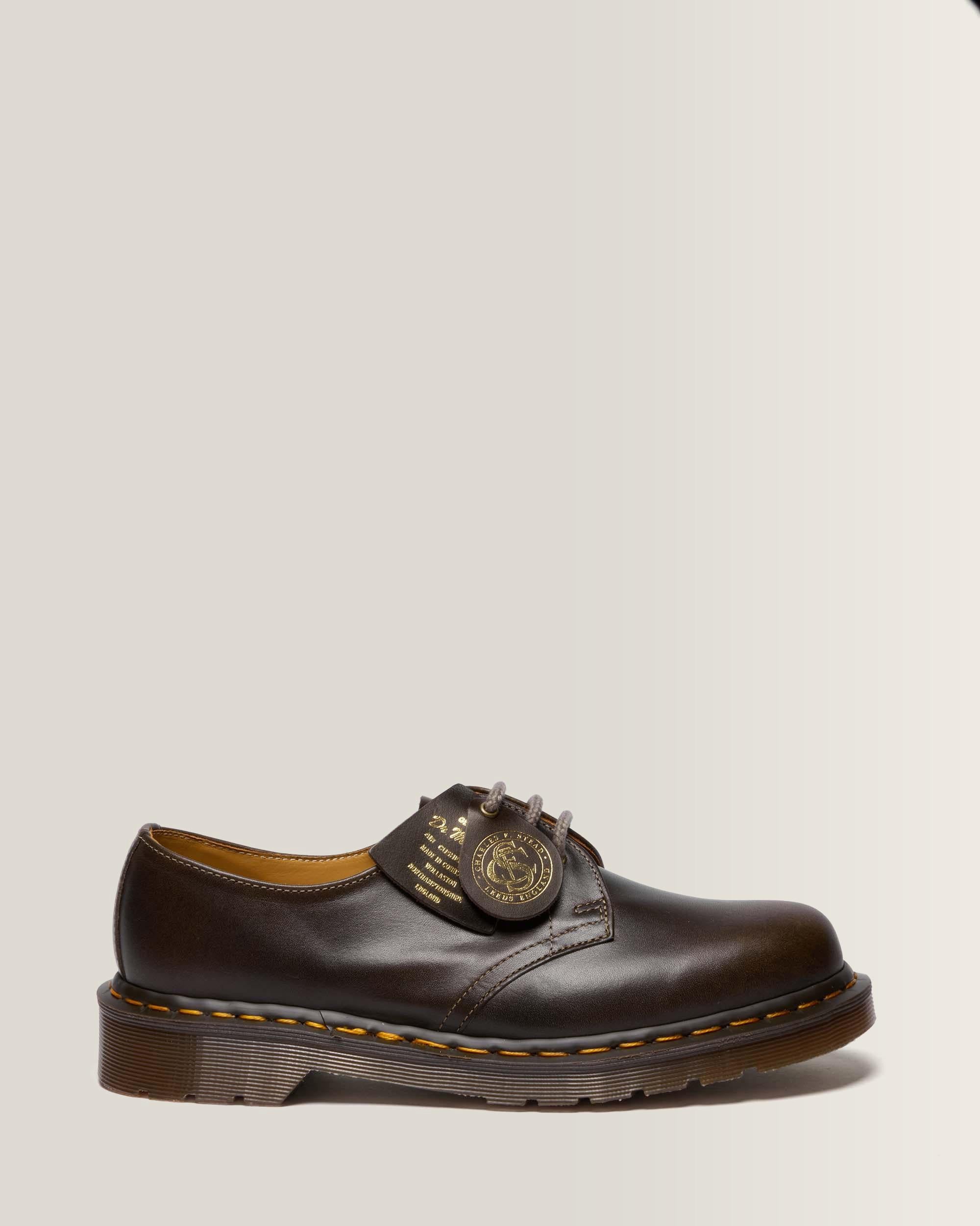 1461 Made In England Classic Calf Leather Shoes - Sepia Grey
