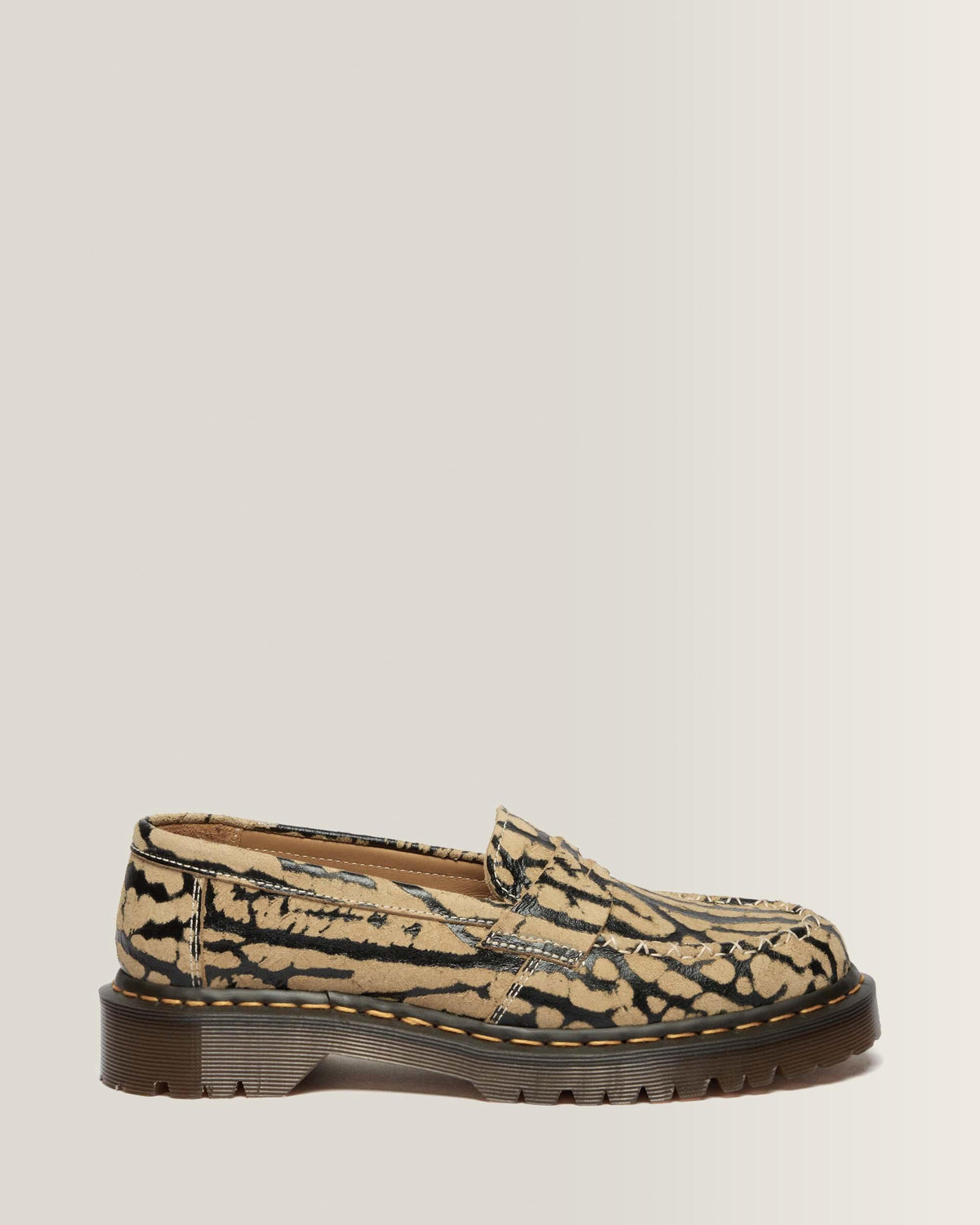 Delapre Suede Penny Loafers - TEAK+BLACK