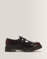 8065 Arcadia Rub Off Leather Mary Jane Shoes - Cherry Red Arcadia