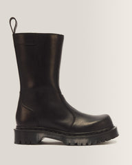 Rejena Old Harness Leather Boots - Black