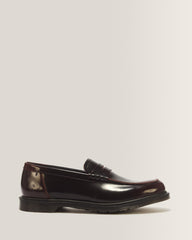 Mayfare Rub Off Leather Loafers - Cherry Red Arcadia
