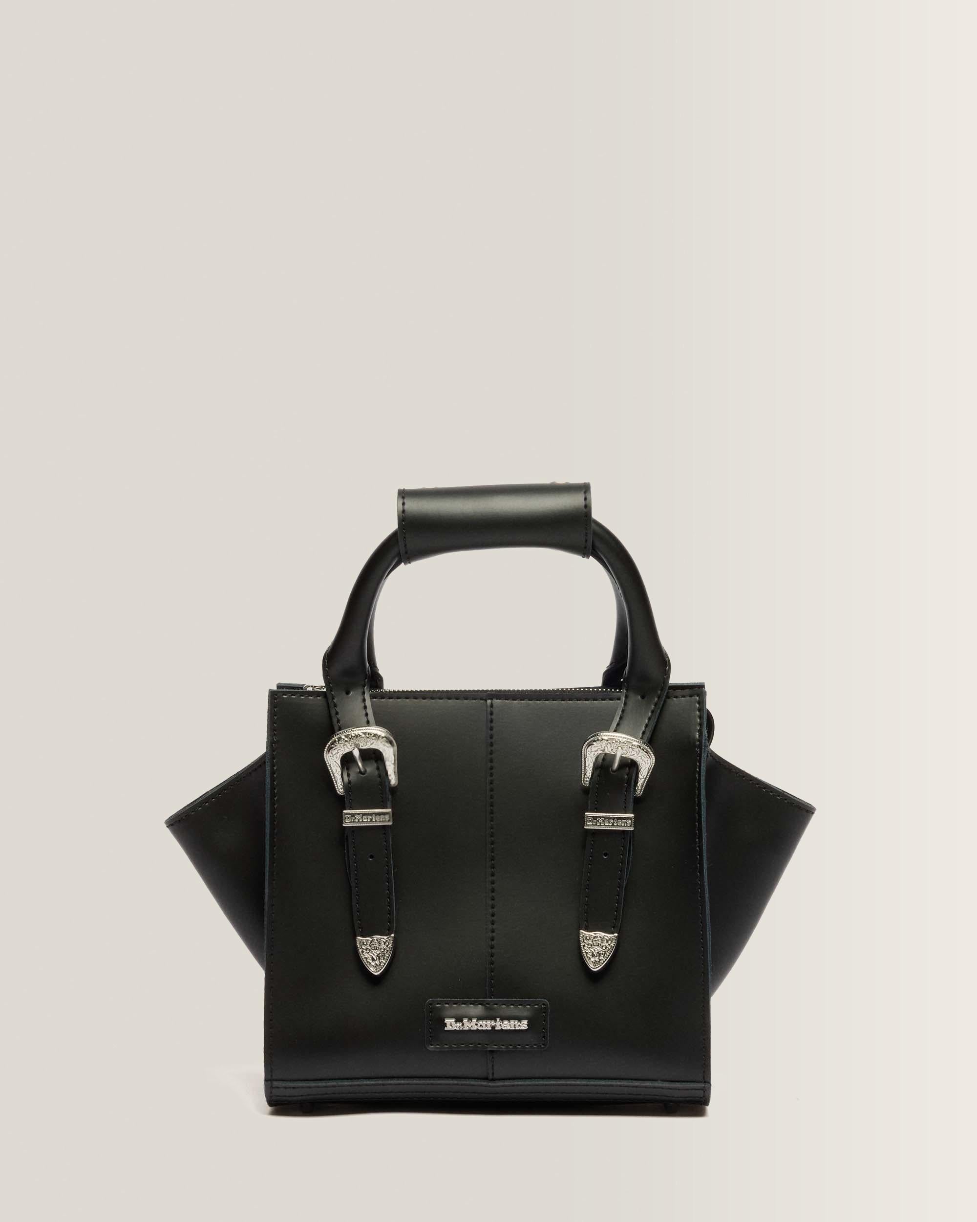 Small Kiev Leather Tote Bag - Black