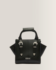 Small Kiev Leather Tote Bag - Black