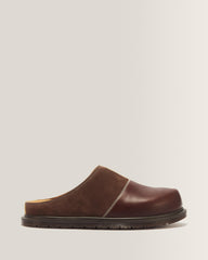San Patchwork Leather & Nubuck Mules