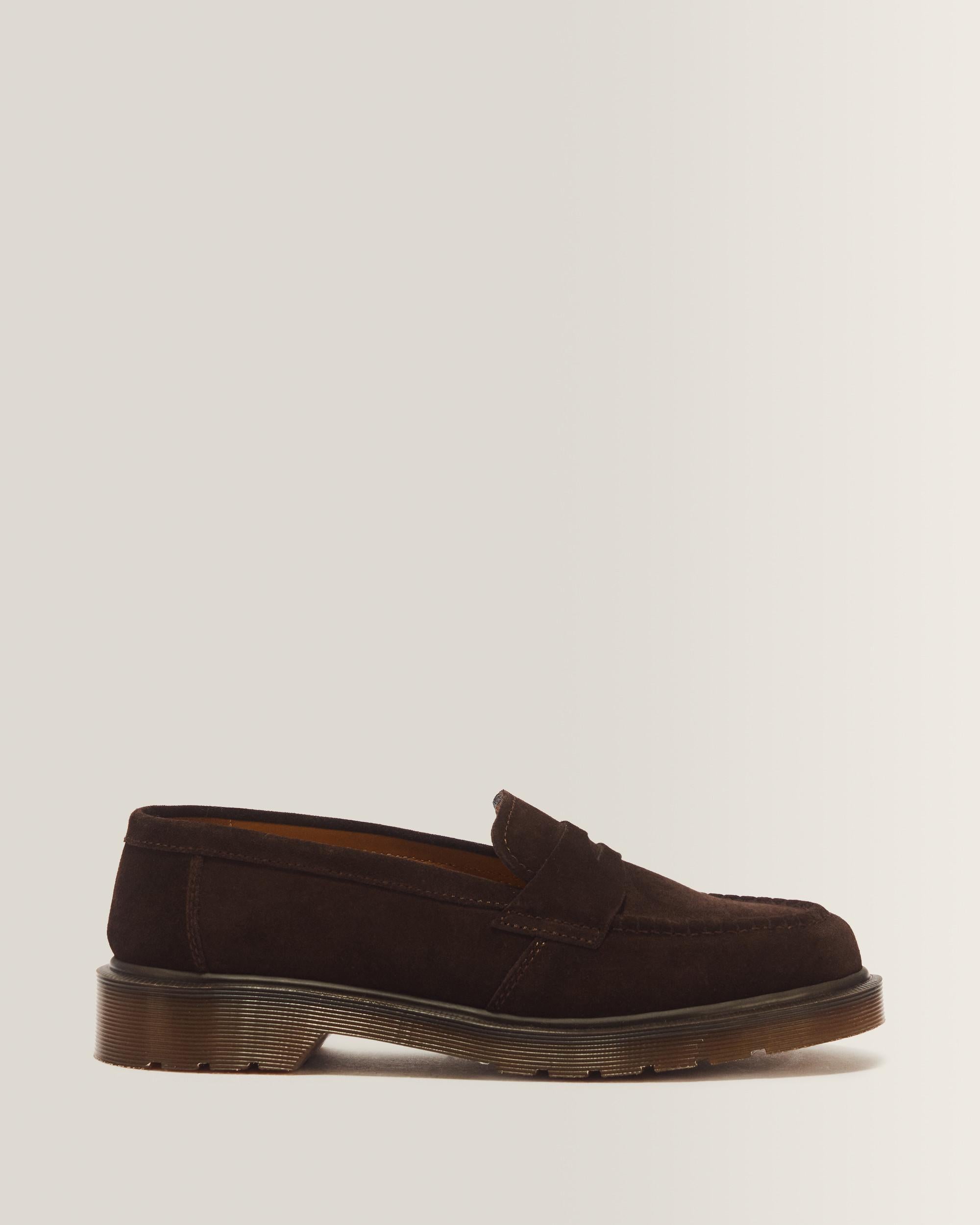 Delapre Penny Loafer Repello Calf Suede Mb - Brown