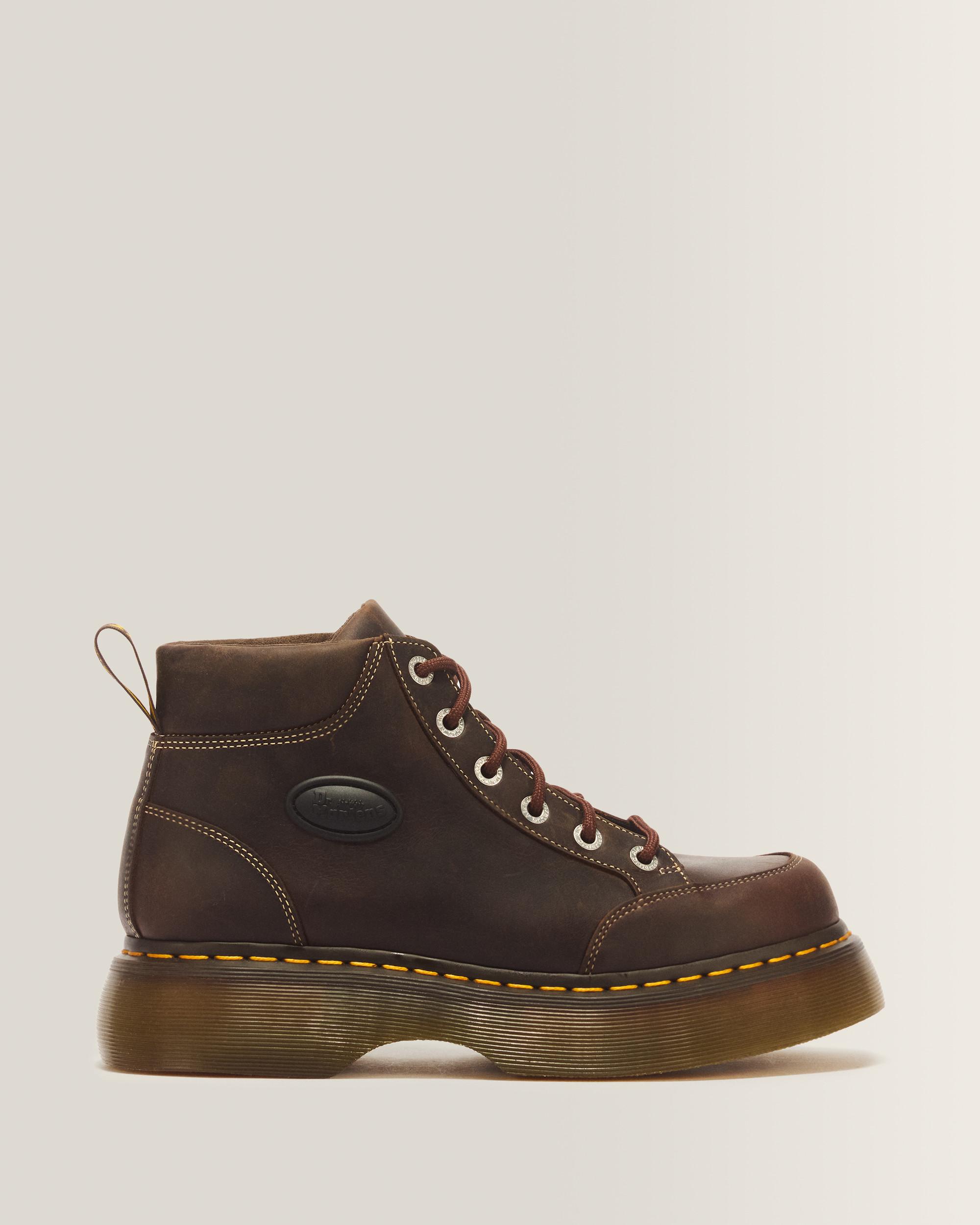 Buzz 6 Eye Crazy Horse Leather Lace Up Boots