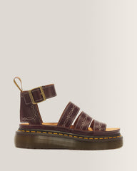 Clarissa II Quad Desert Rodeo Classic Pull Up Leather Sandals - Dark Brown
