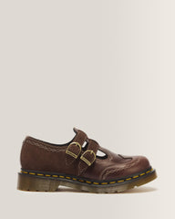 8065 Desert Rodeo Leather & Suede Mary Jane Shoes - DARK BROWN